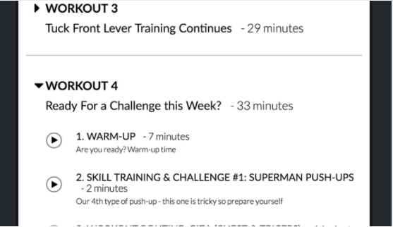 Workout Plan